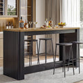 LITTLE TREE 67" Long Bar Table, Farmhouse Counter Height Pub Table