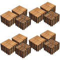 Yaheetech 108PCS Acacia Interlocking Deck Tiles Outdoor Patio Flooring,Wood