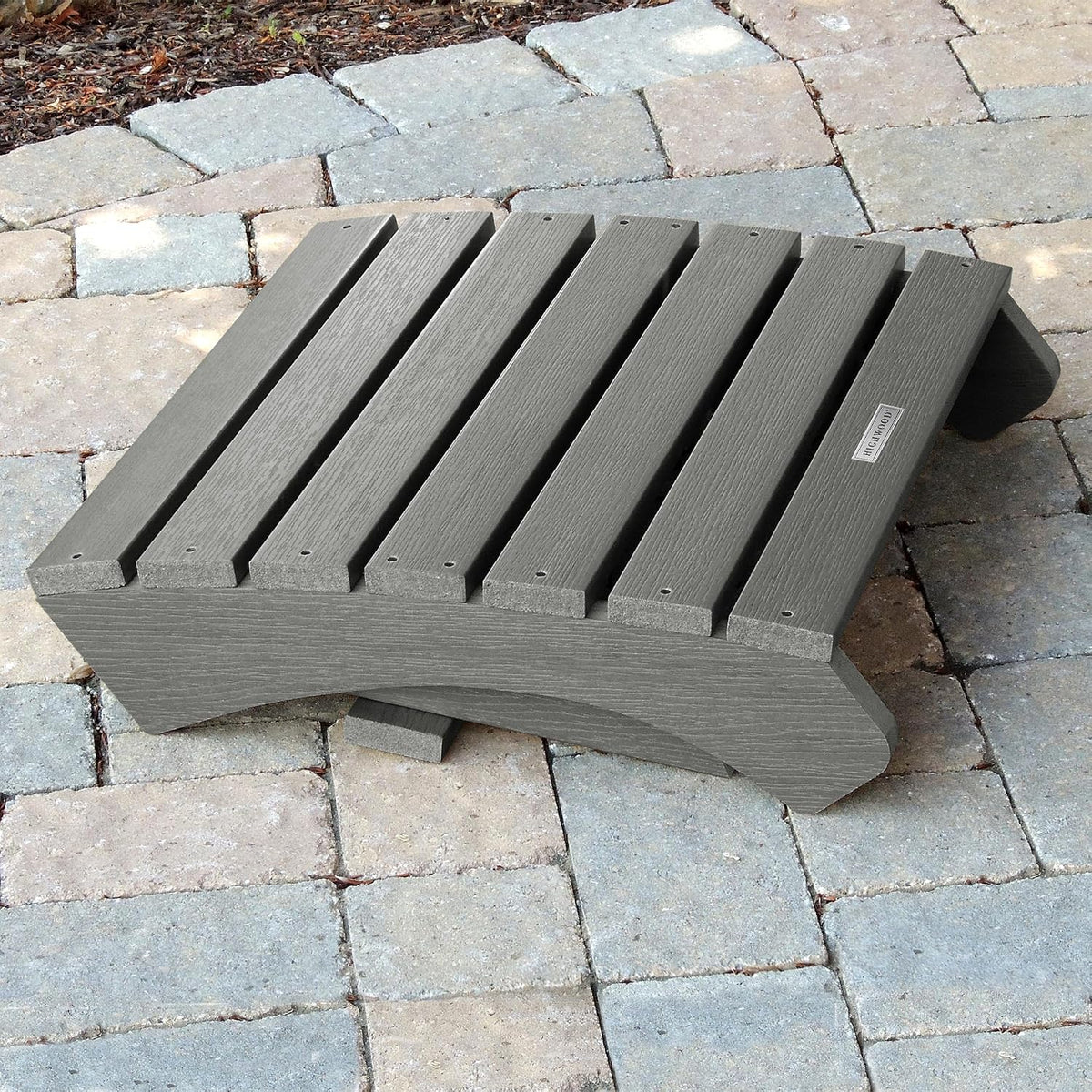highwood AD-OTL1-CGE Adirondack Folding Ottoman, Coastal Teak