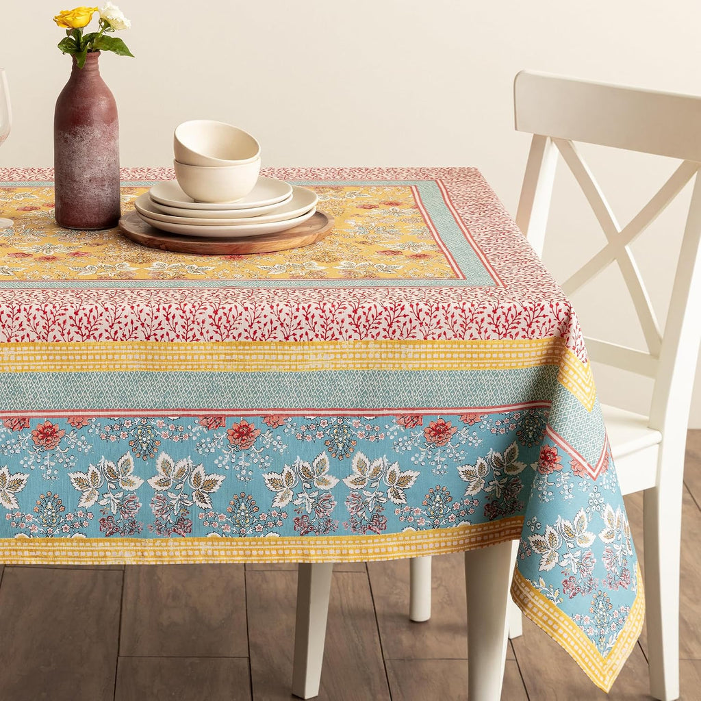 Maison d' Hermine Table Cloth Square Table Reusable 100% Cotton 54"x54"