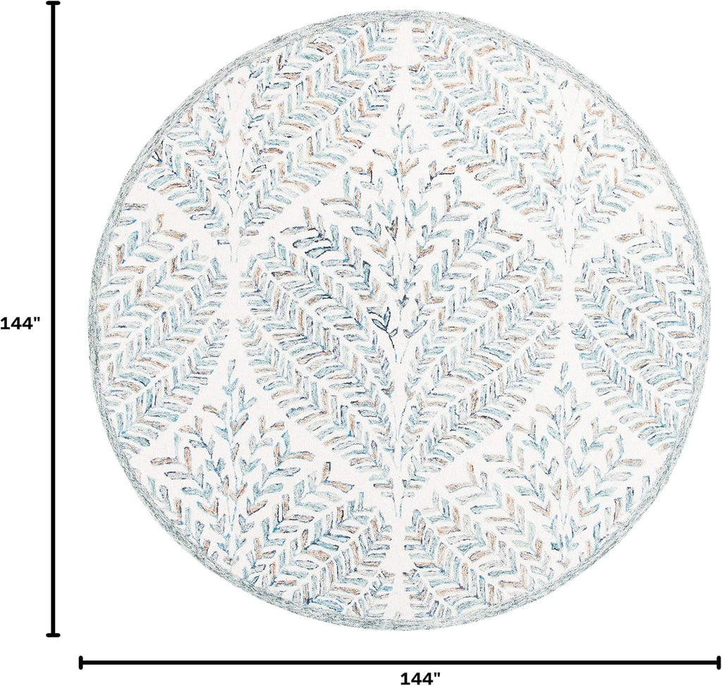 safavieh capri collection area rug - 12' round, close-up detail