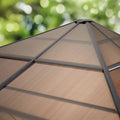 TOOLPORT 10x10 ft Hardtop Gazebo, Polycarbonate Roof