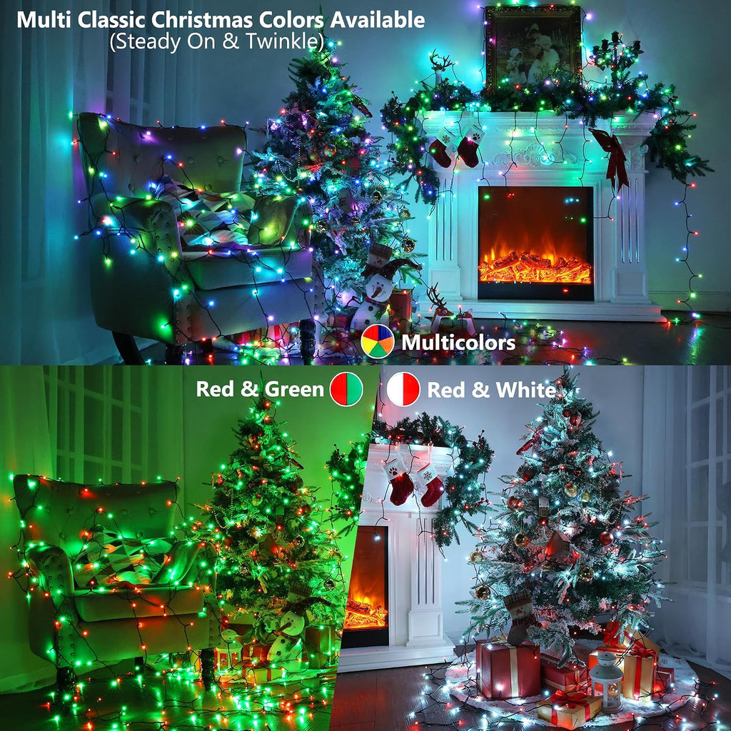 ODEETRONIC 66ft 200 LED Halloween String Lights Color Changing with Remote
