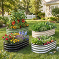 1MORE Galvanized Raised Garden Bed Outdoor,Planter Bed 4x2x1ft,Green,2-Pk