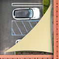 Royal Shade Beige 20' x 20' x 28.3' Right Triangle Sun Shade Sail RS-SLT, 95% UV Blockage, 200GSM Commercial Standard Heavy Duty, Water & Air Permeable Canopy Mesh for Patio (We Make Custom Sizes)