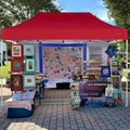 SCOCANOPY Red Commercial 10x15 Canopy Replacement Canopy Top