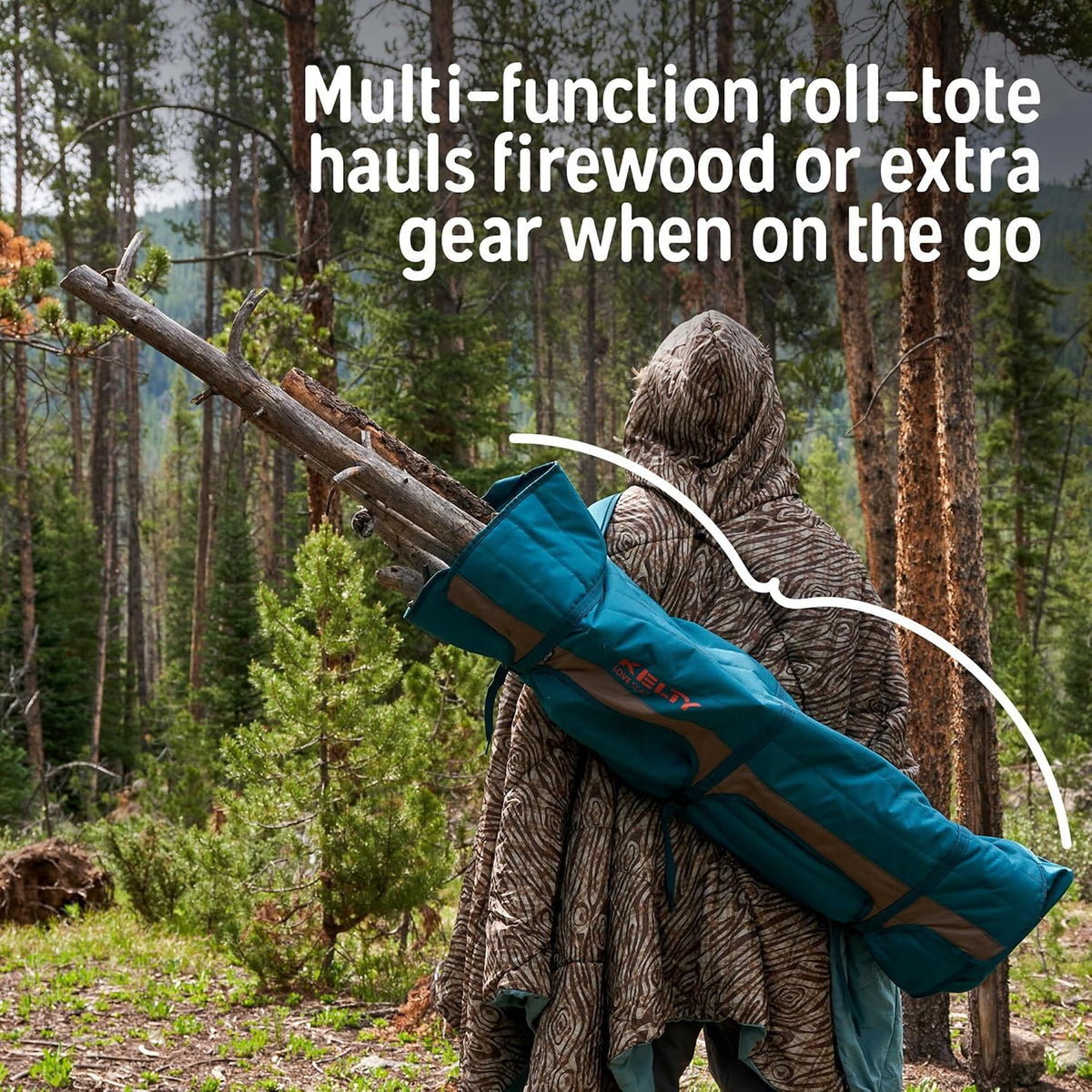 Kelty Low Loveseat 2 Person Folding Camping Chair (Low Height/Deep Lake)