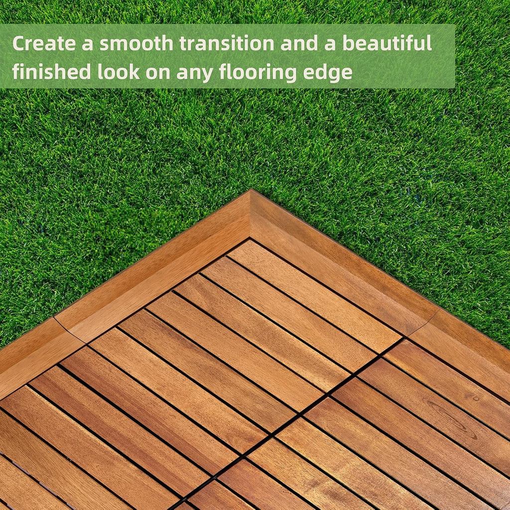 primezone solid acacia wood edge trim set for, view 10