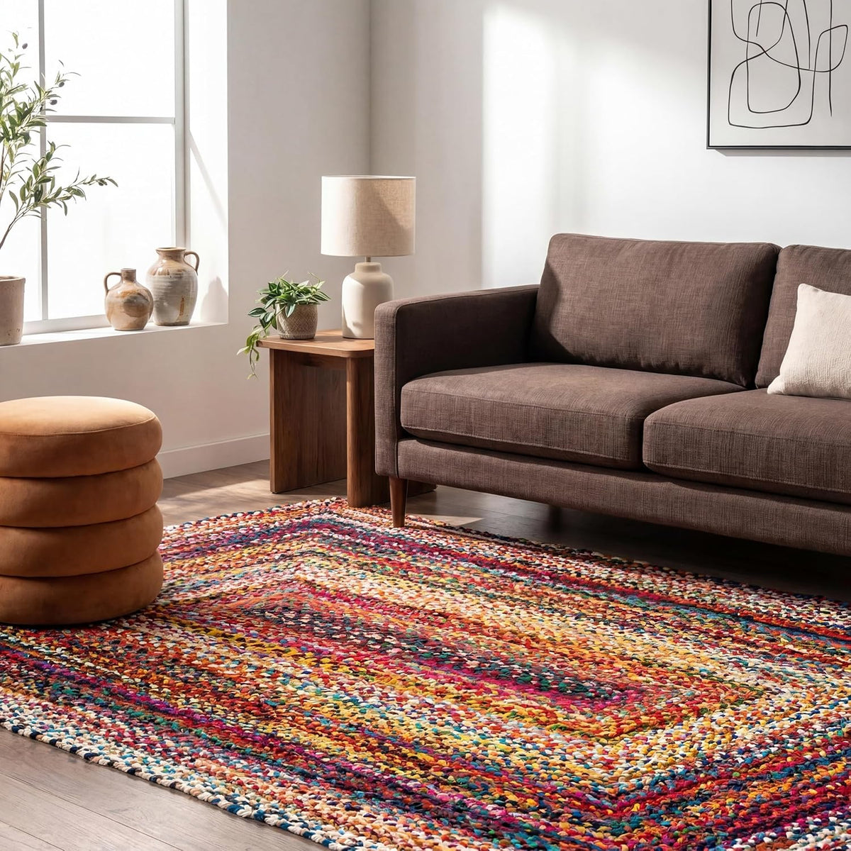 nuLOOM Tammara Multicolor Ombre Braided Area Rug, 8' x 10'