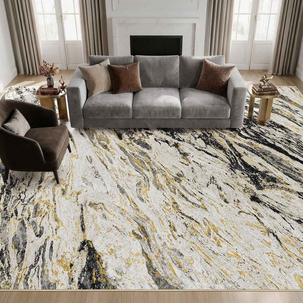 area rugs for living room: 9x12 abstract washable, package contents