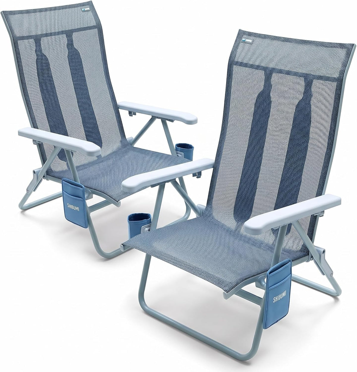 Shibumi Shade | Portable Beach Chair for Adults | Anti-Rust Marine Grade Frame | 300lb Capacity | Padded Backpack Straps | Weighs 8 Pounds | Breathable Fabric