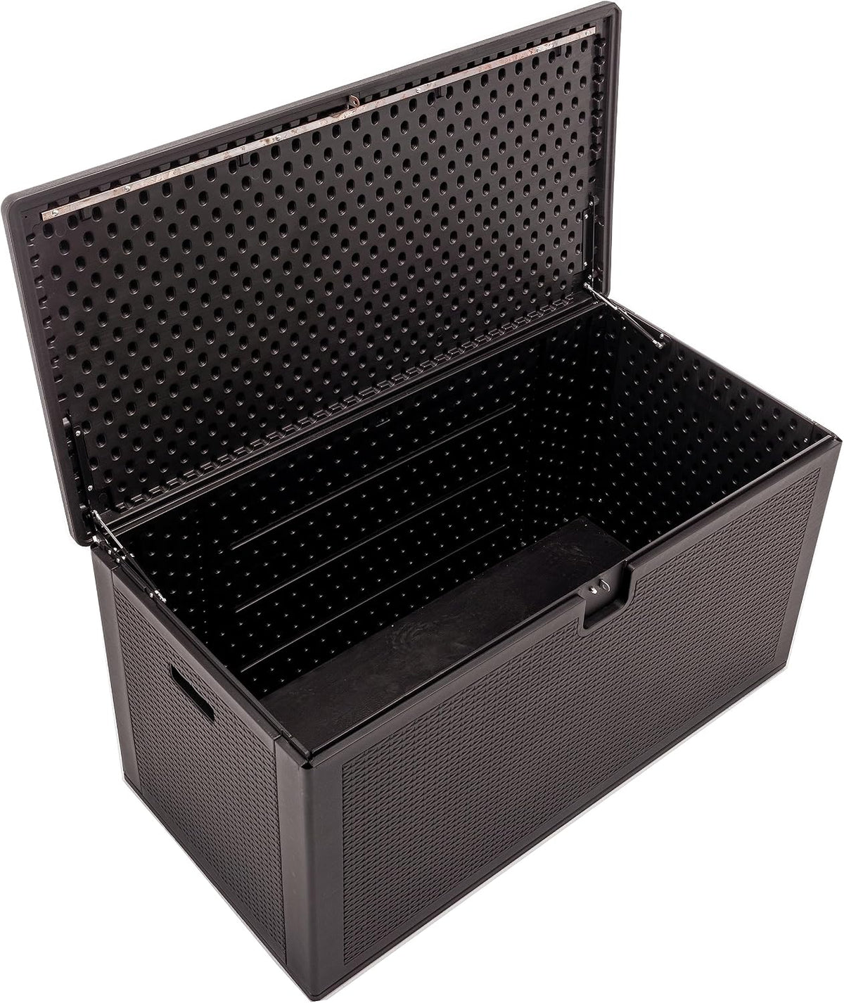 BTExpert Set of 2, 150 Gallon Extra Large Deck Box Outdoor Storage Container for Patio Furniture Cushions Garden Tools Pool Supplies Sports Equipment Waterproof Lockable Steel Rod Metal insert
