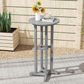 Tangkula 21.5" Round Bar Table, Grey