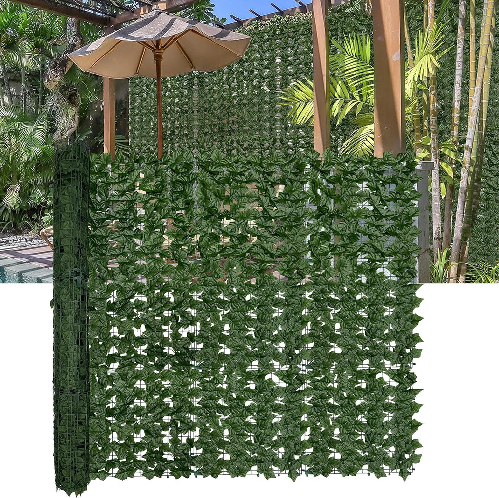 Artificial Ivy Plants Privacy Fence Screen: 60" x 140" (58.5 Sqft)