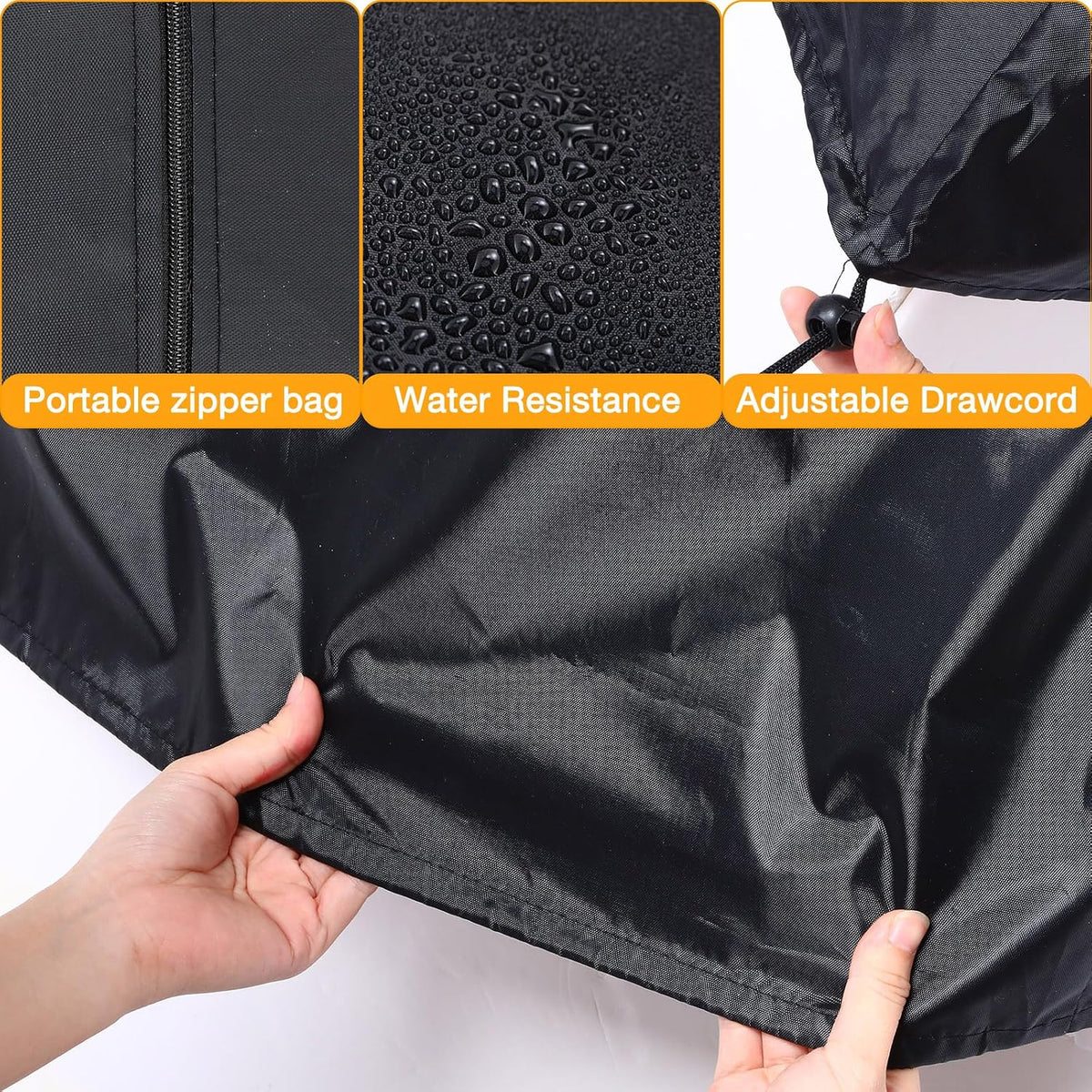 high back patio chair covers waterproof 210d, 26w, close-up detail