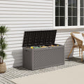 Outdoor Deck Storage Box, Waterproof,Grey,72 Gallon