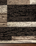 Superior Rockwood Modern Geometric Indoor Area Rug, 2'7"x10', A Chocolate