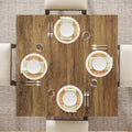 Tribesigns Square Dining Table for 4, 31.5" Farmhouse Small Kitchen Table