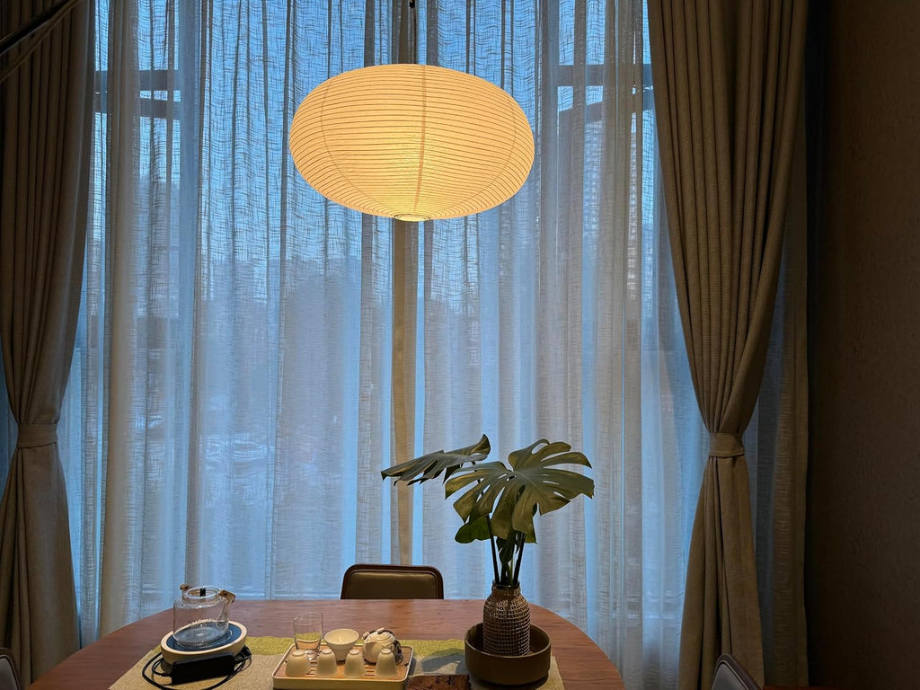 large White Oblate Pendant Lamp Shade 55.5cm(21.85in) Chinses lantern Home Decor Paper Ceiling Lampshade