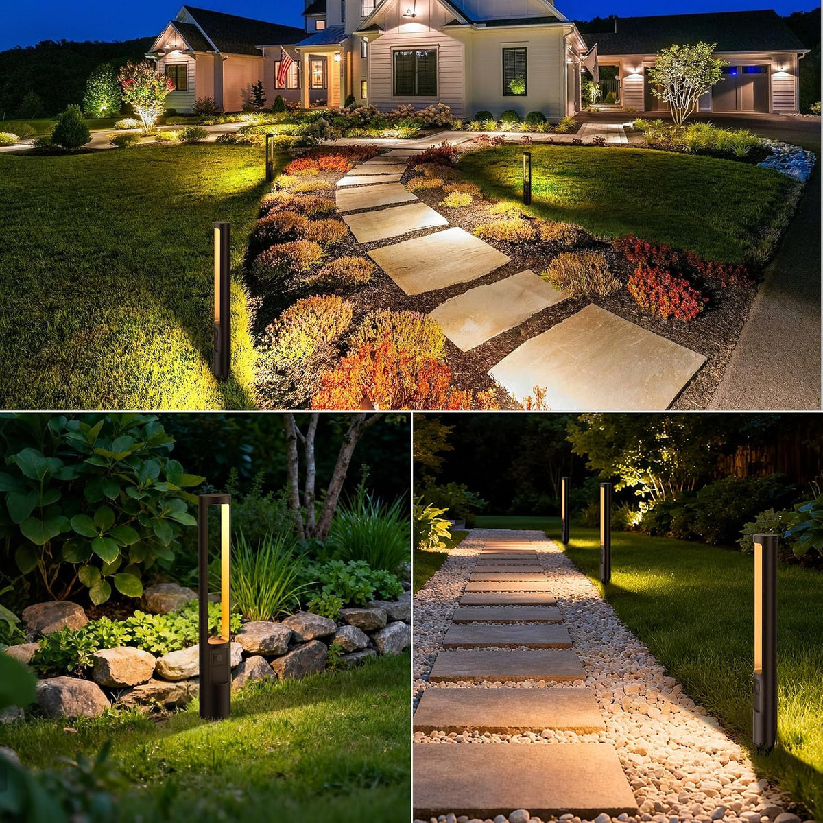 Low Voltage Landscape Lighting All-in-One Pathway Lights 5W 12-Pack