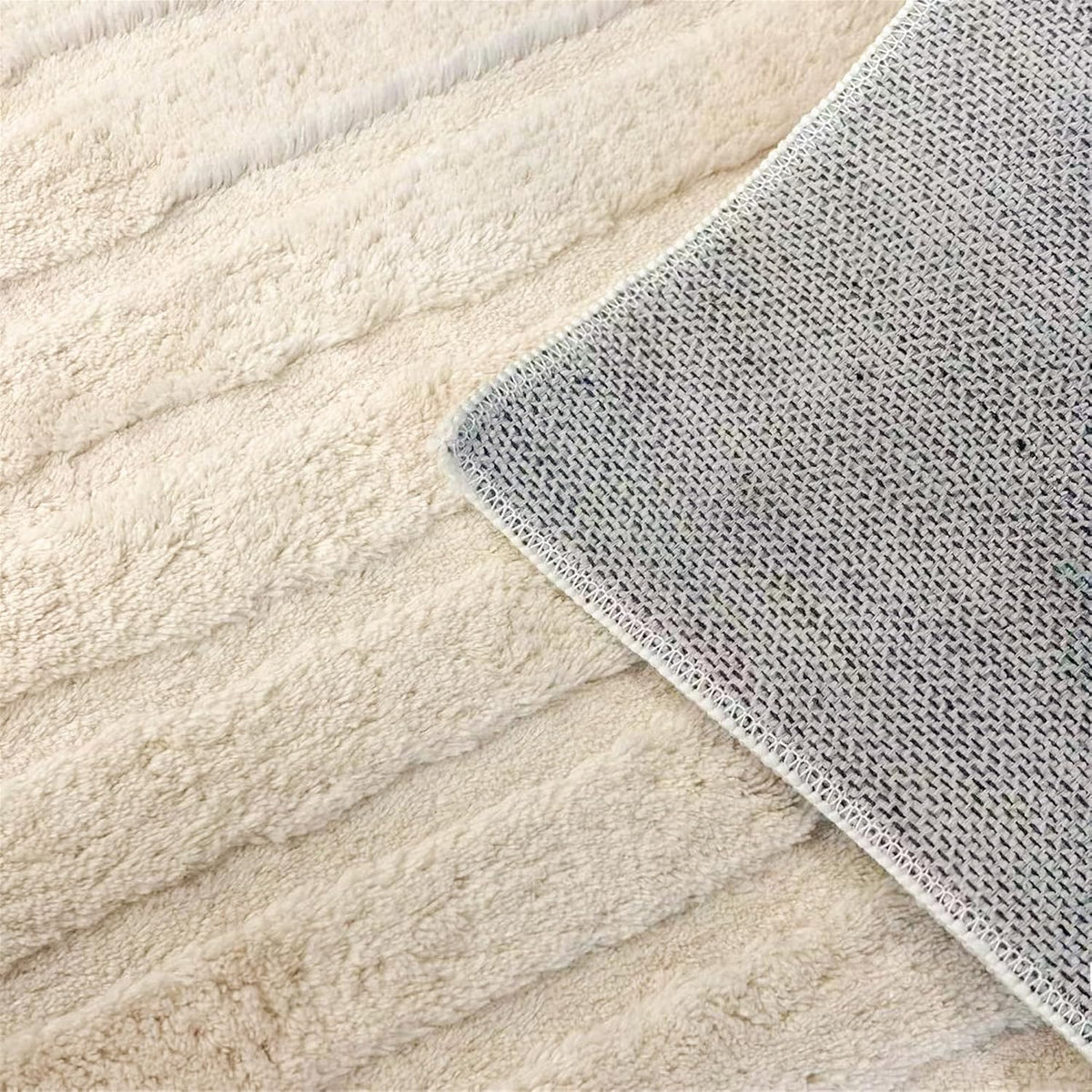 Beige 8x10 Area Rugs for Living Room,Modern Solid Color Washable Rug