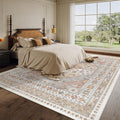 zesthome 8x10 Area Rugs for Living Room,Large Washable Rug,Orange