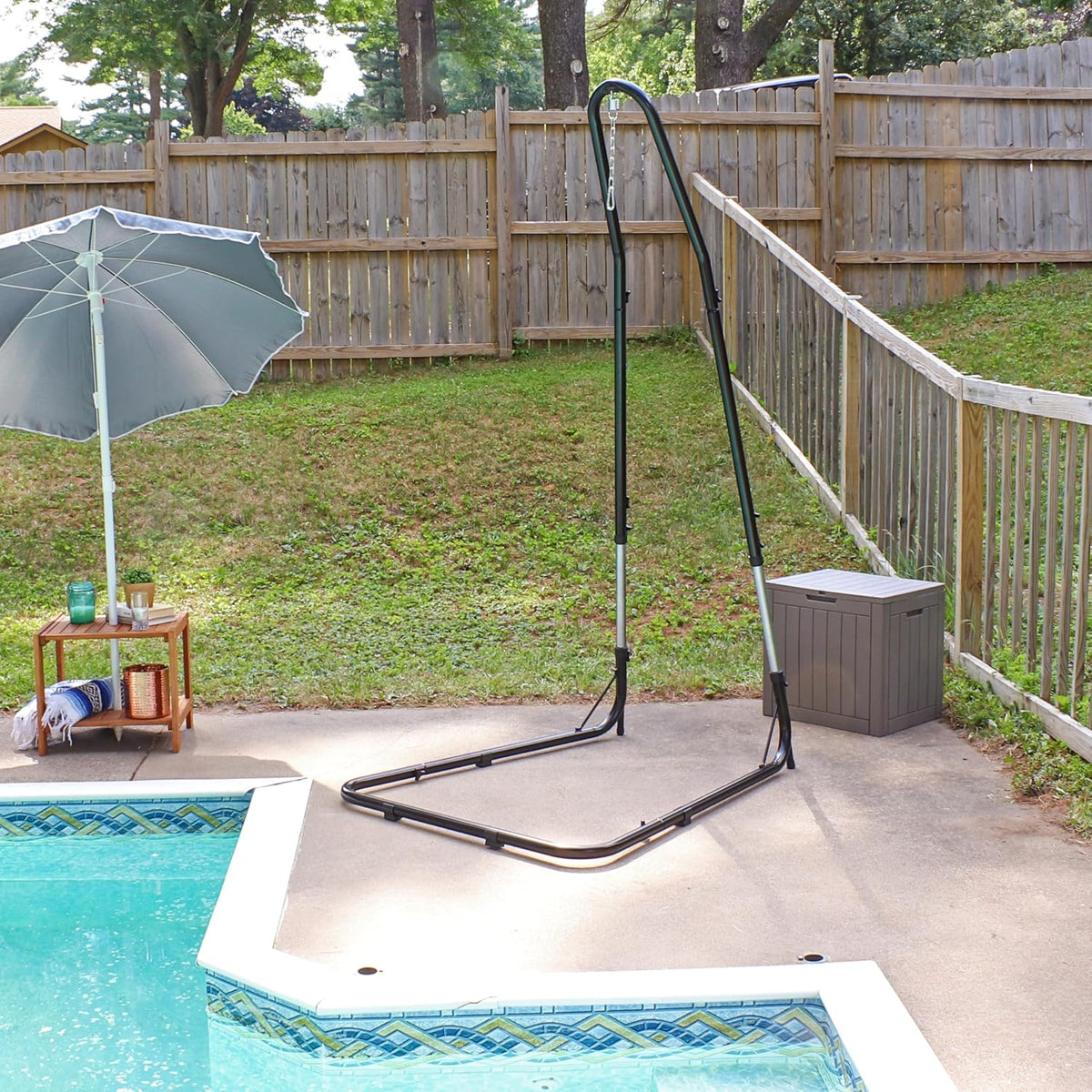Sunnydaze Durable Adjustable Hanging Chair Hammock Stand Only