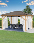 Outdoor Curtains for Patio Waterproof Rod Pocket 6 Pcs 54x95 Inch White