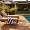 PrimeZone 27 PCS Solid Acacia Wood Interlocking Patio Deck Tiles Outdoor