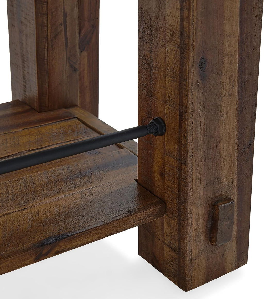 Alaterre Furniture Durango Solid Wood Console Table, Natural, 54”x17”x30”