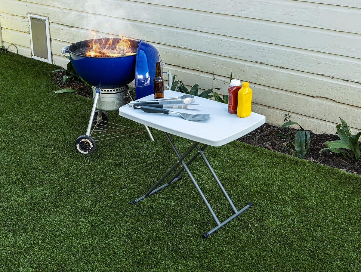 Iceberg IndestrucTable Classic Personal Folding Table, Platinum, 30' x 20"