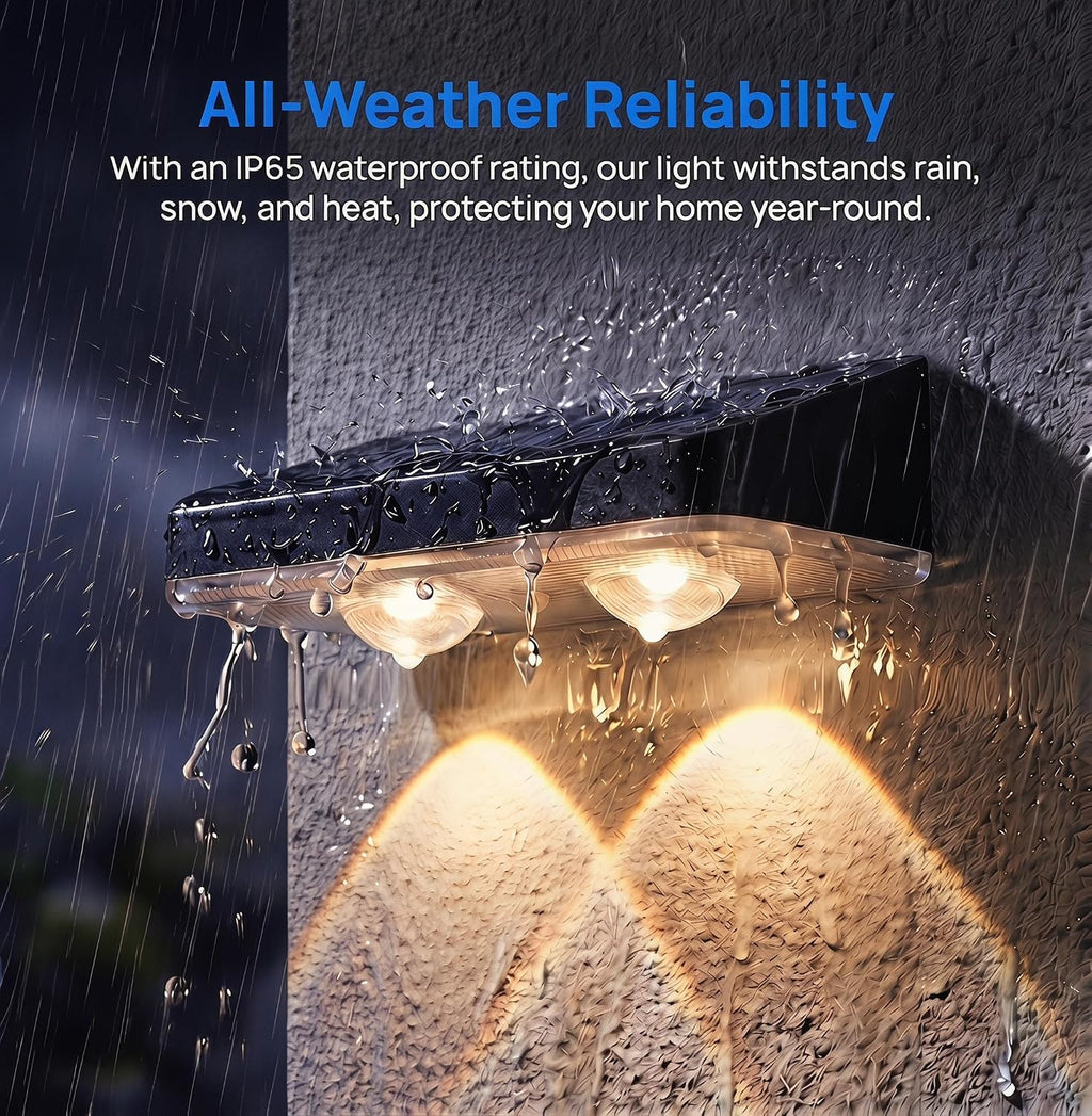 Solar Lights Outdoor for Fence, Wall, Step, Deck, Railing, Porch, Address