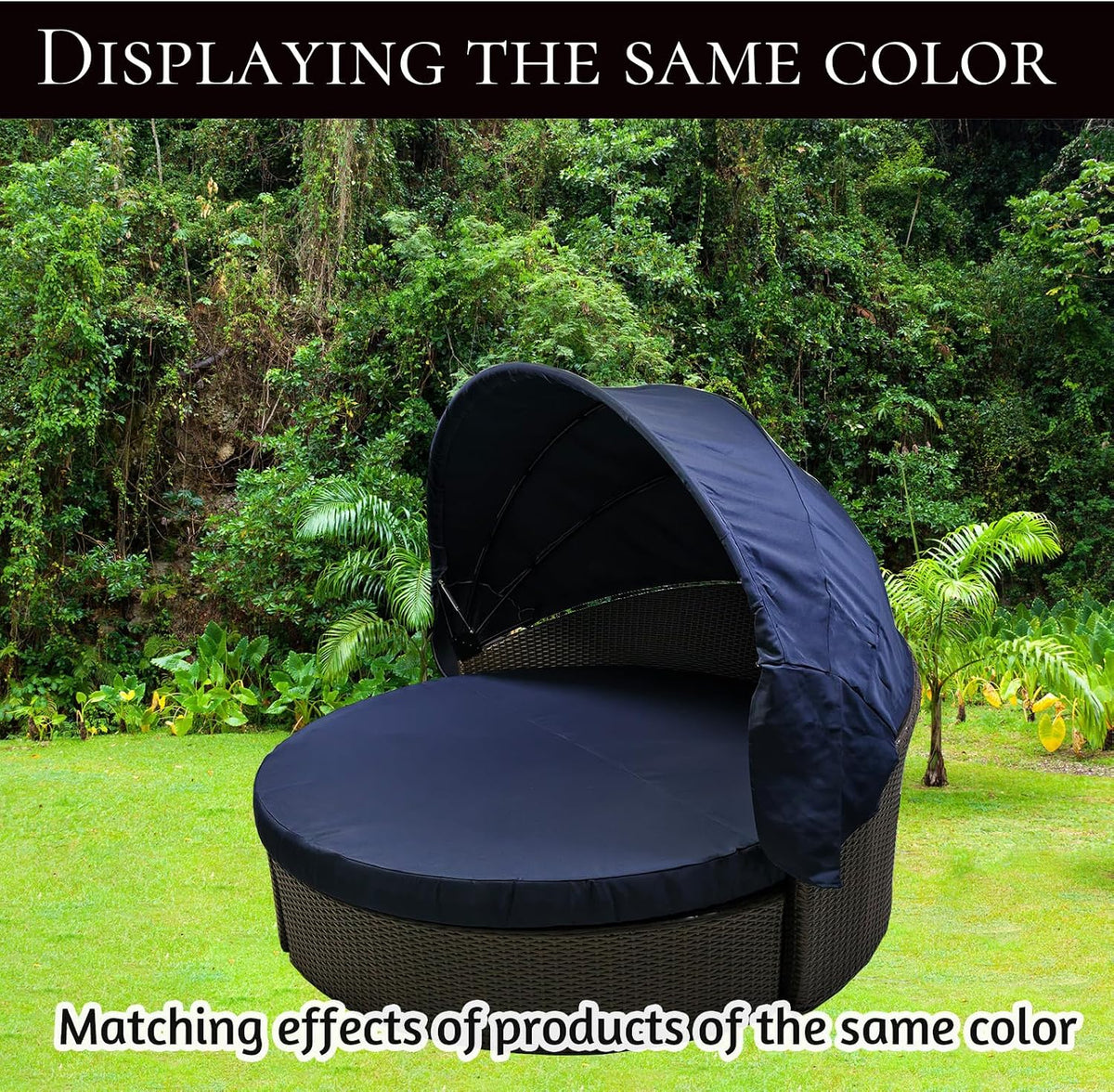 84" round daybed canopy replacement fabric, patio rattan, package contents