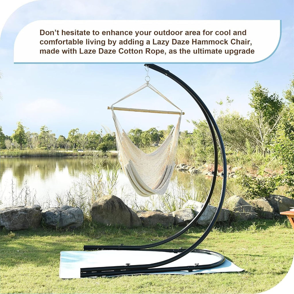 Lazy Daze Hammock Chair, Hanging Swing Chair, Caribbean Rope Chair
