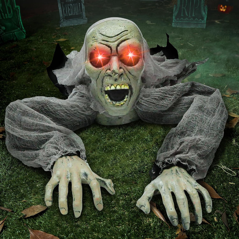 JOYIN Zombie Halloween Decoration Outdoor Groundbreaker Scary Halloween Grave...