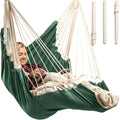 Hanging Hammock Chair Swing with Footrest - XL Hammock Swing Chair