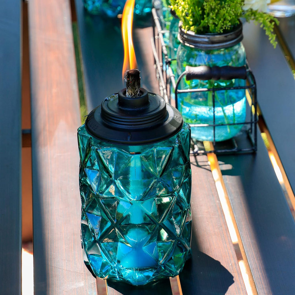 TIKI Topaz Outdoor Torches 2 Pack Weather-Resistant Backyard Patio Décor