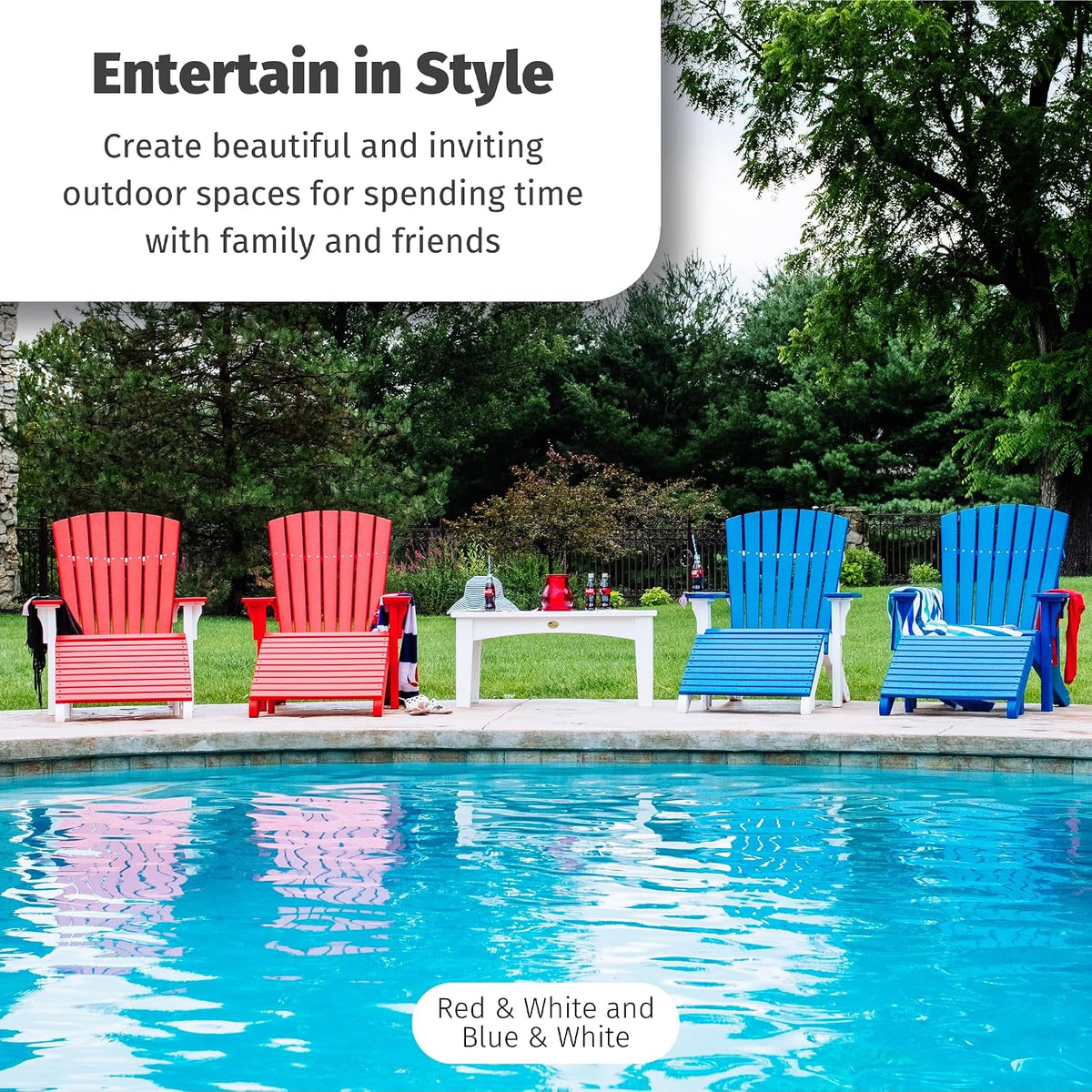 LuxCraft Deluxe Adirondack Chair - Available in 32 Color Options