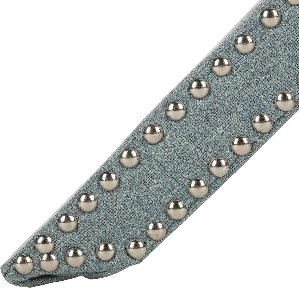 Safavieh Home Collection Palmer Sky Blue with Silver Nailhead Trim X-Bench Ottoman