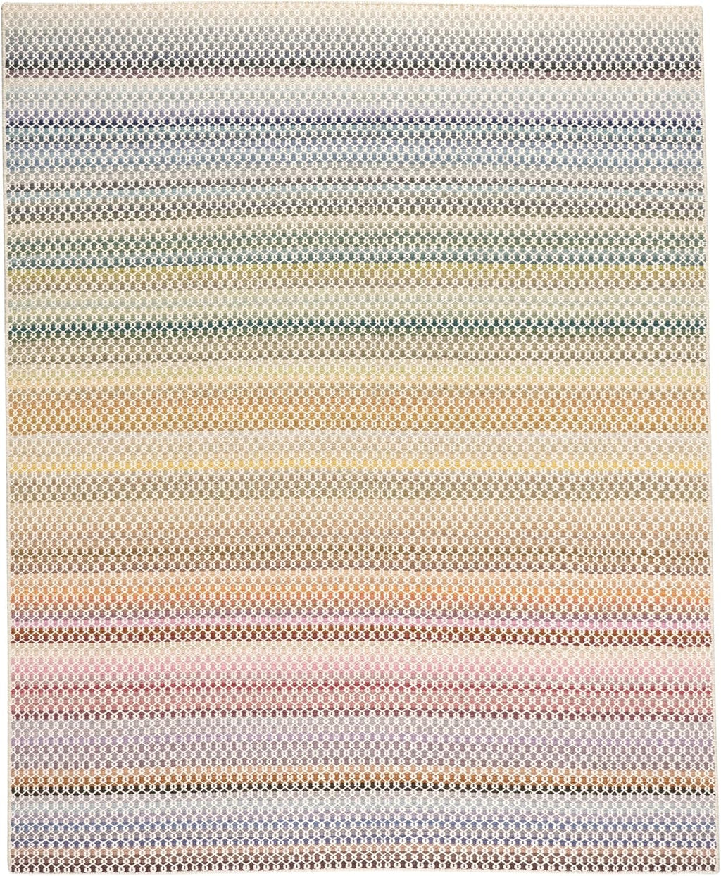 Dash & Albert Poppy Multicolor Geometric Handwoven Wool Rug, 7'6"x9'6"