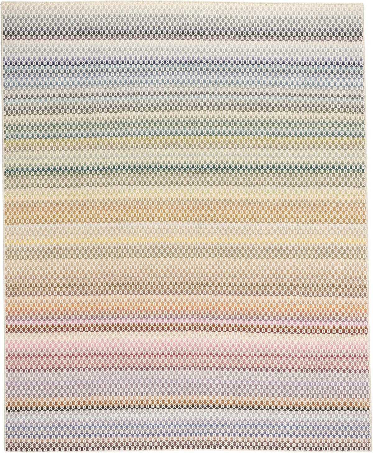 Dash & Albert Poppy Multicolor Geometric Handwoven Wool Rug, 7'6"x9'6"