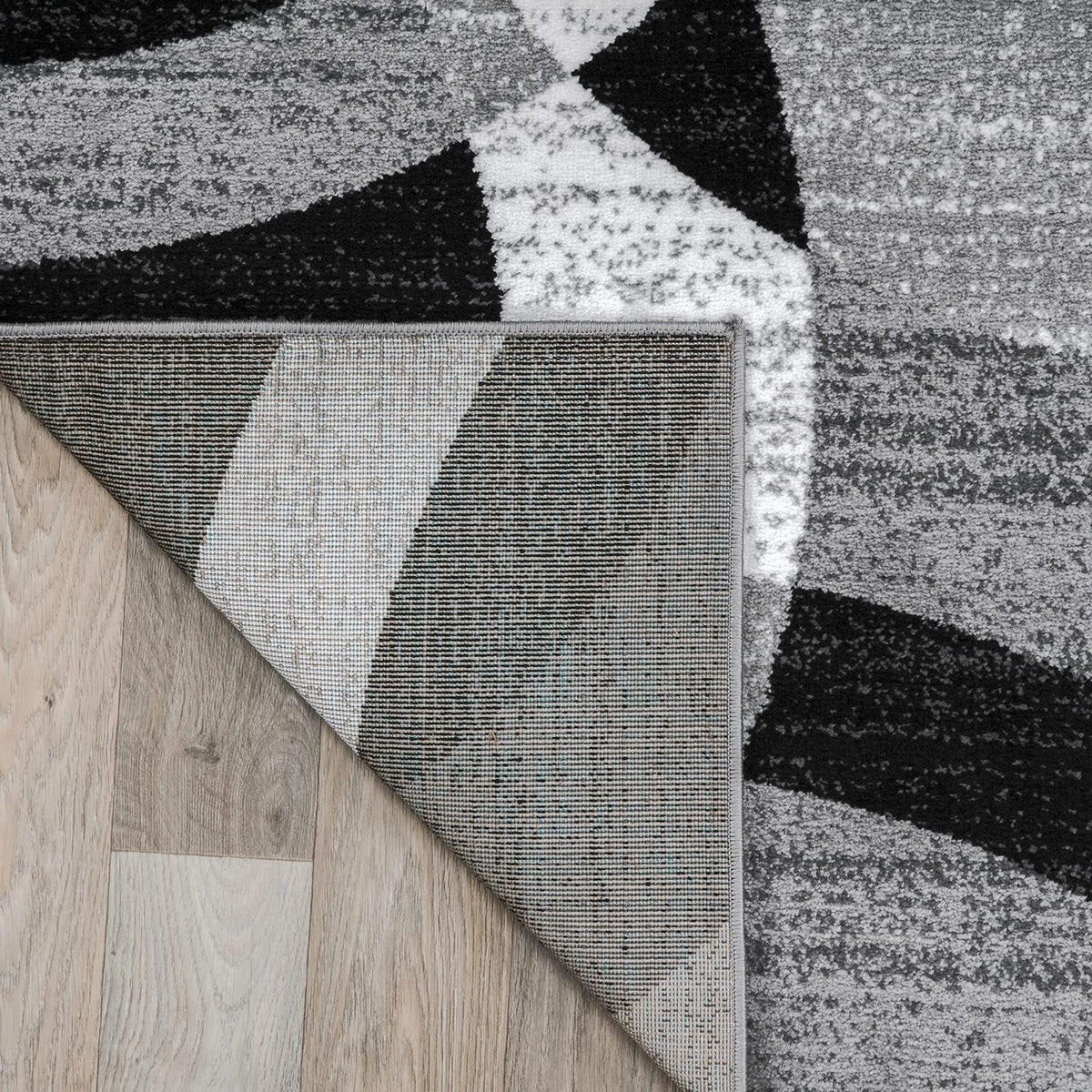 Rugshop Abstract Circles Contemporary Living Room Runner Rug Gray 2'7" x 6'