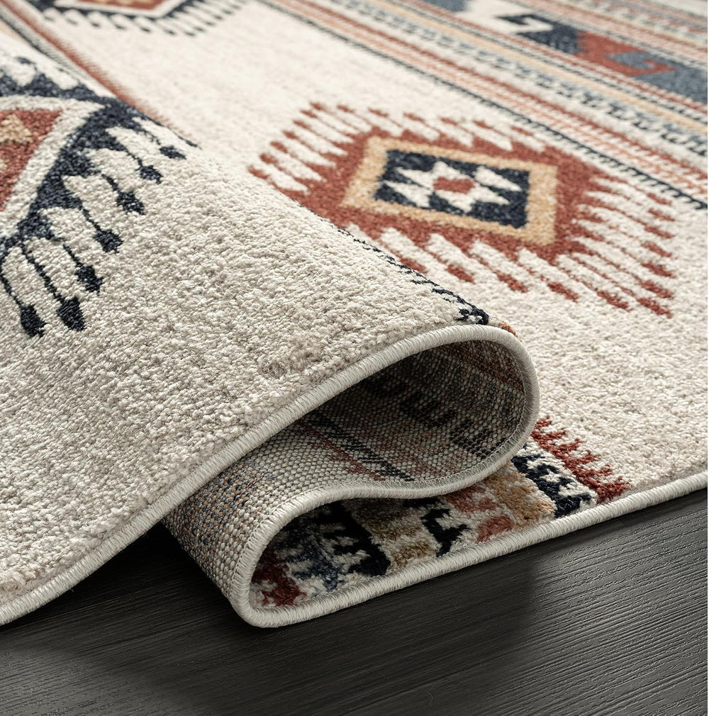 Abani Multicolor Southwestern Design 2'6" x 6' (3x6) Area Rug - ...