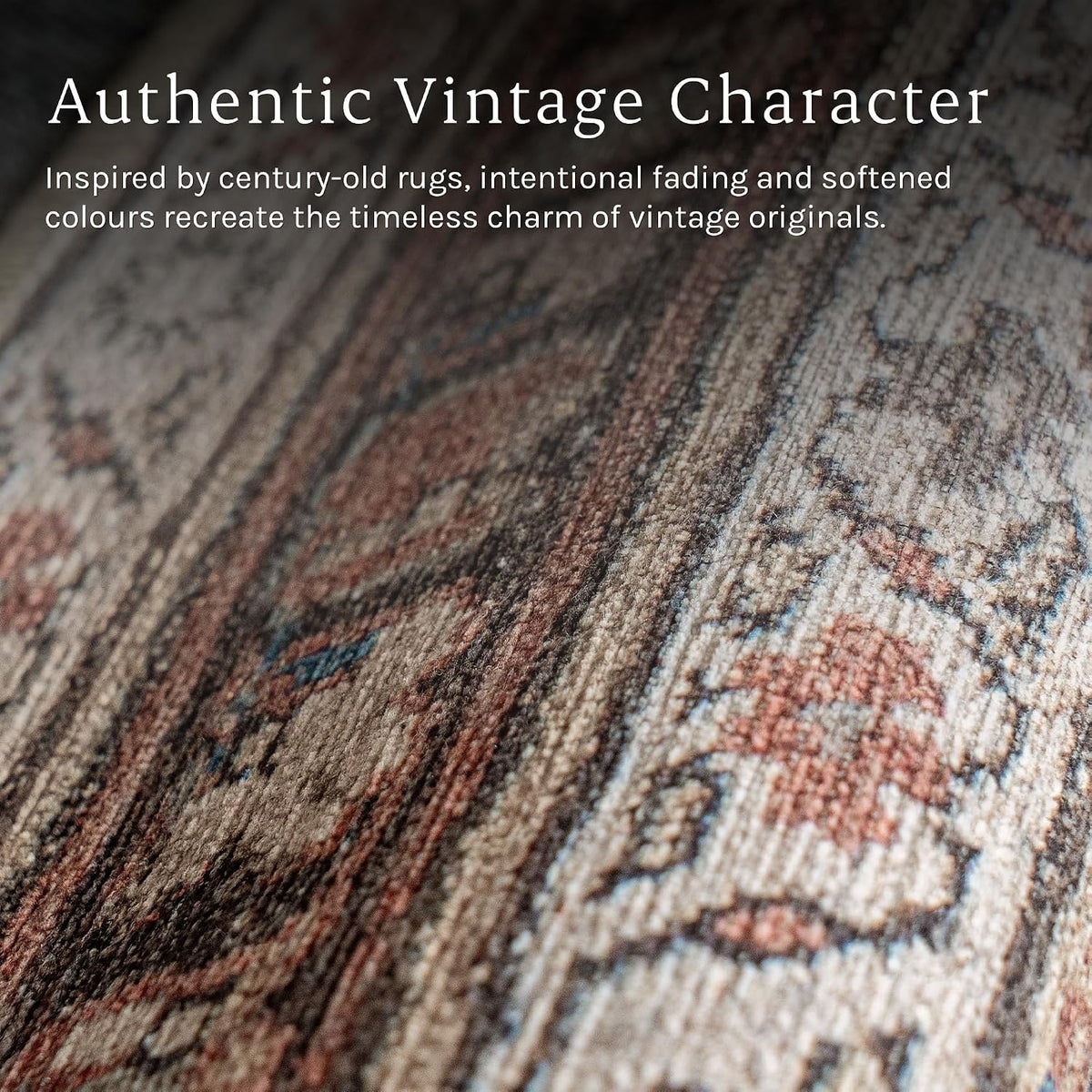 Knot Again Vintage Inspired Area Rug, 5’ x 8’