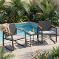Gizoon 3 Pieces Rocking Patio Bistro Set