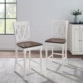 Crosley Furniture Shelby X-Back Counter Stools, Set of 2