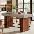 Tribesigns 62.2" Dining Table for 4-6, Counter Height Dining Room Table