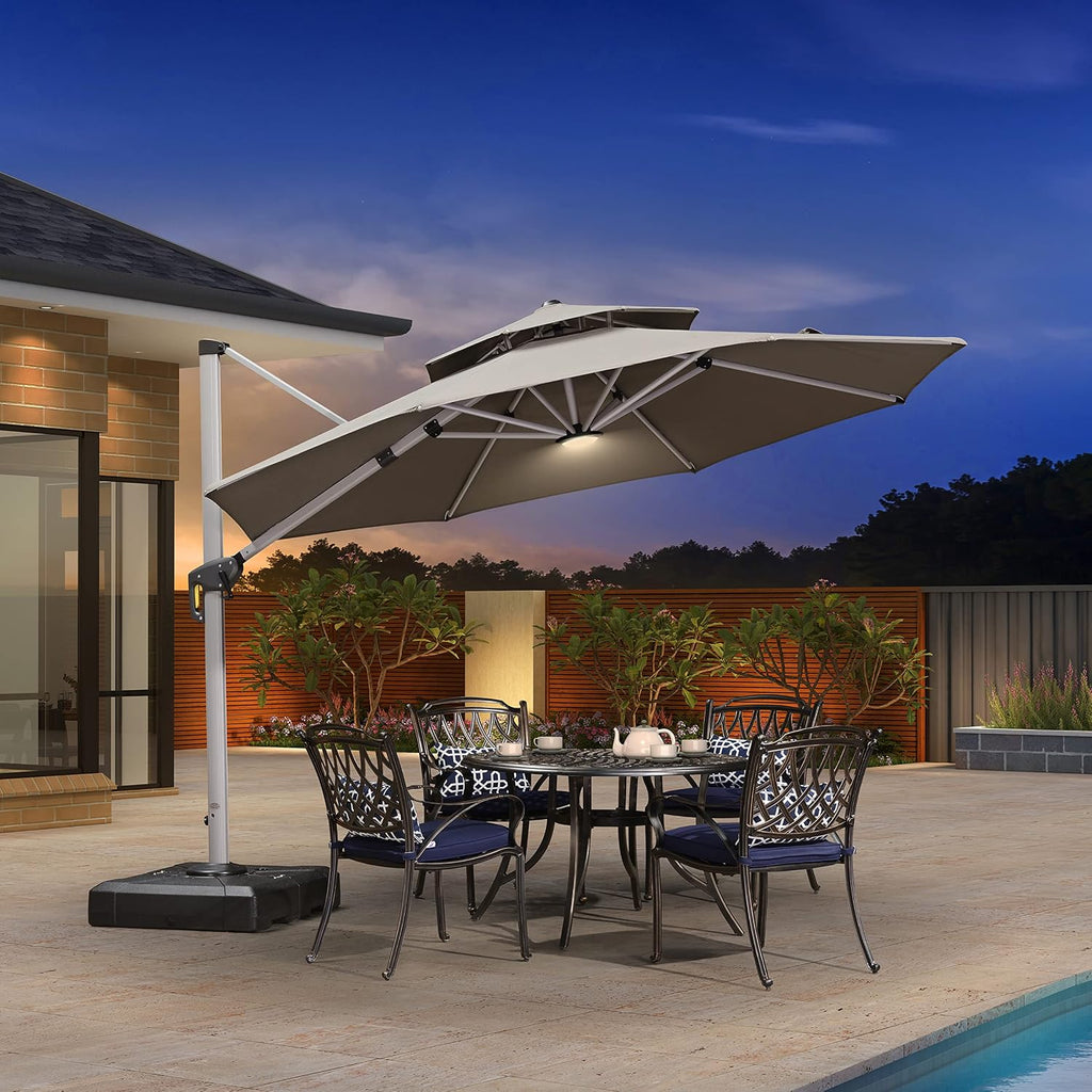 PURPLE LEAF LED for Patio Umbrellas, Camping Tents or Outdoor Use