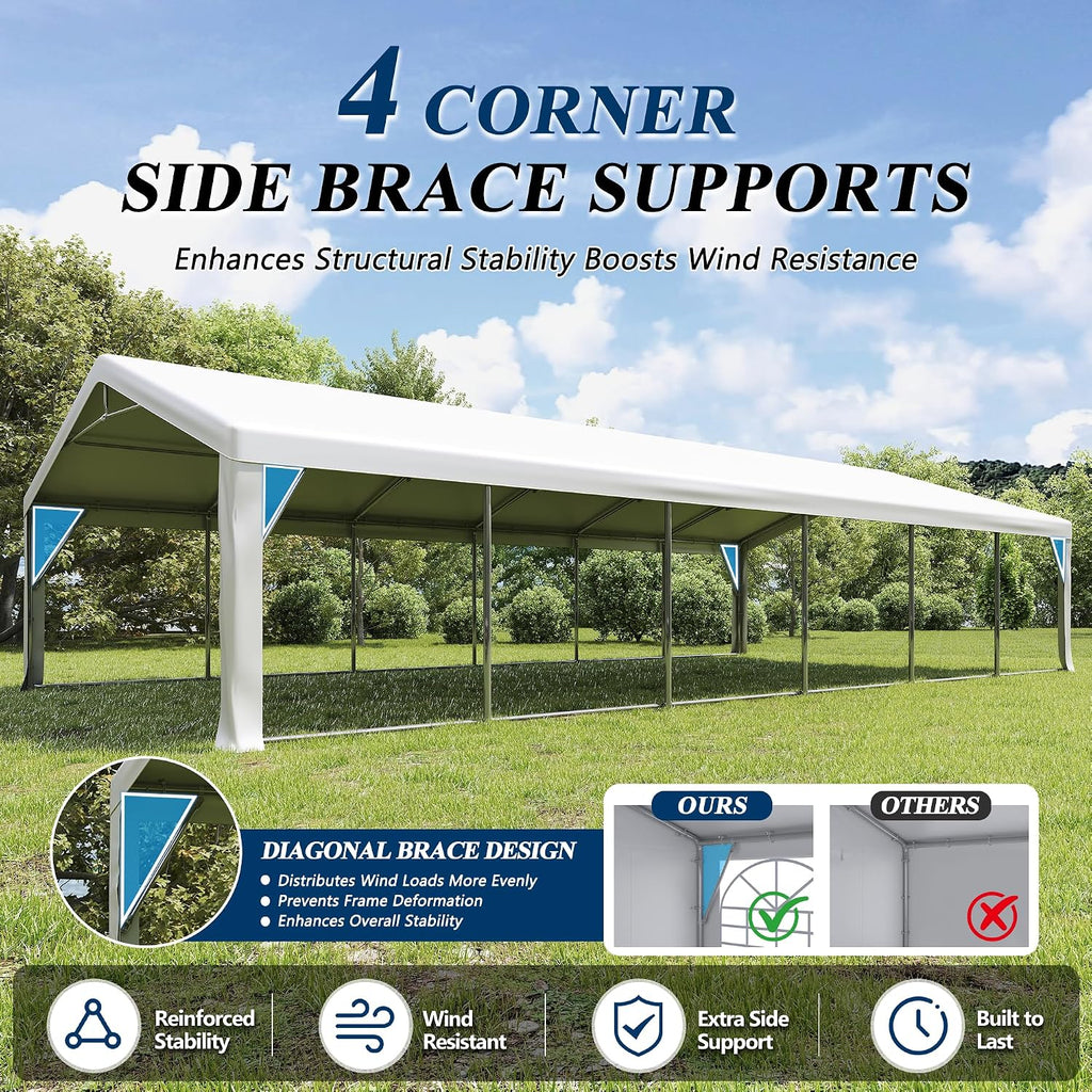 COVERONICS 20'x40' Heavy-Duty Party Tent for Events
