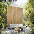 Bamboo Fence 4ft H x 8ft L x 0.7In D, Eco-Friendly Privacy Fence for Outdoor Wall, Garden, Yard, Pool, Patio, Decorative Natural Bamboo Fencing